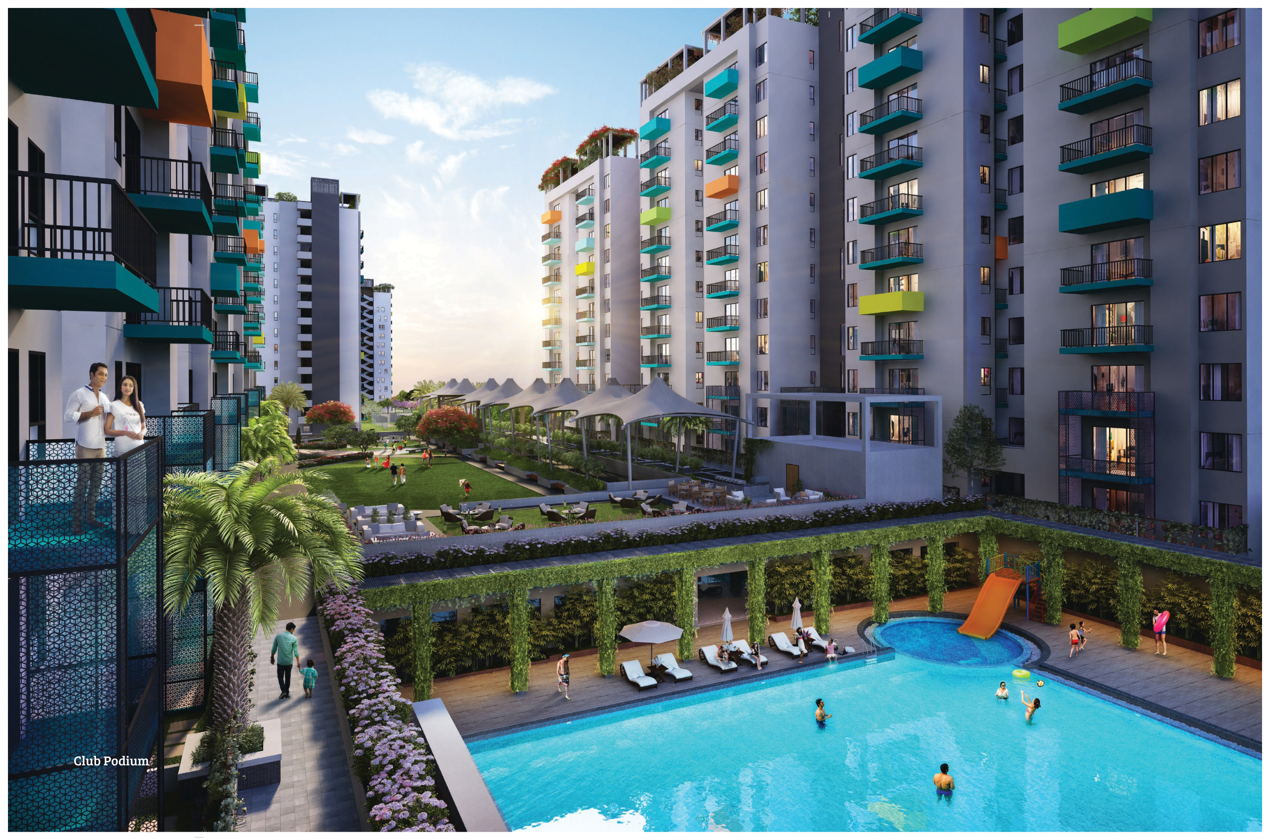 Spacious 3 BHK flat in Saakaar Aqua City, Patna, showcasing luxury and modern amenities in a high-demand area