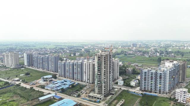 Cluster Rain at Saakaar Aqua City, showcasing 2 and 3 BHK luxury flats in Patna from trusted and reputed construction companies and top real estate developers.