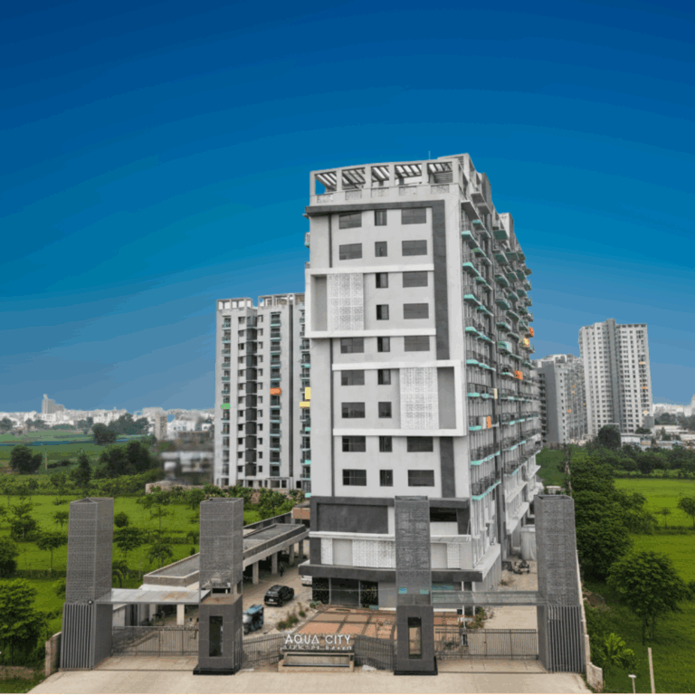 Modern residential tower at Patna's largest luxury township, Aqua City