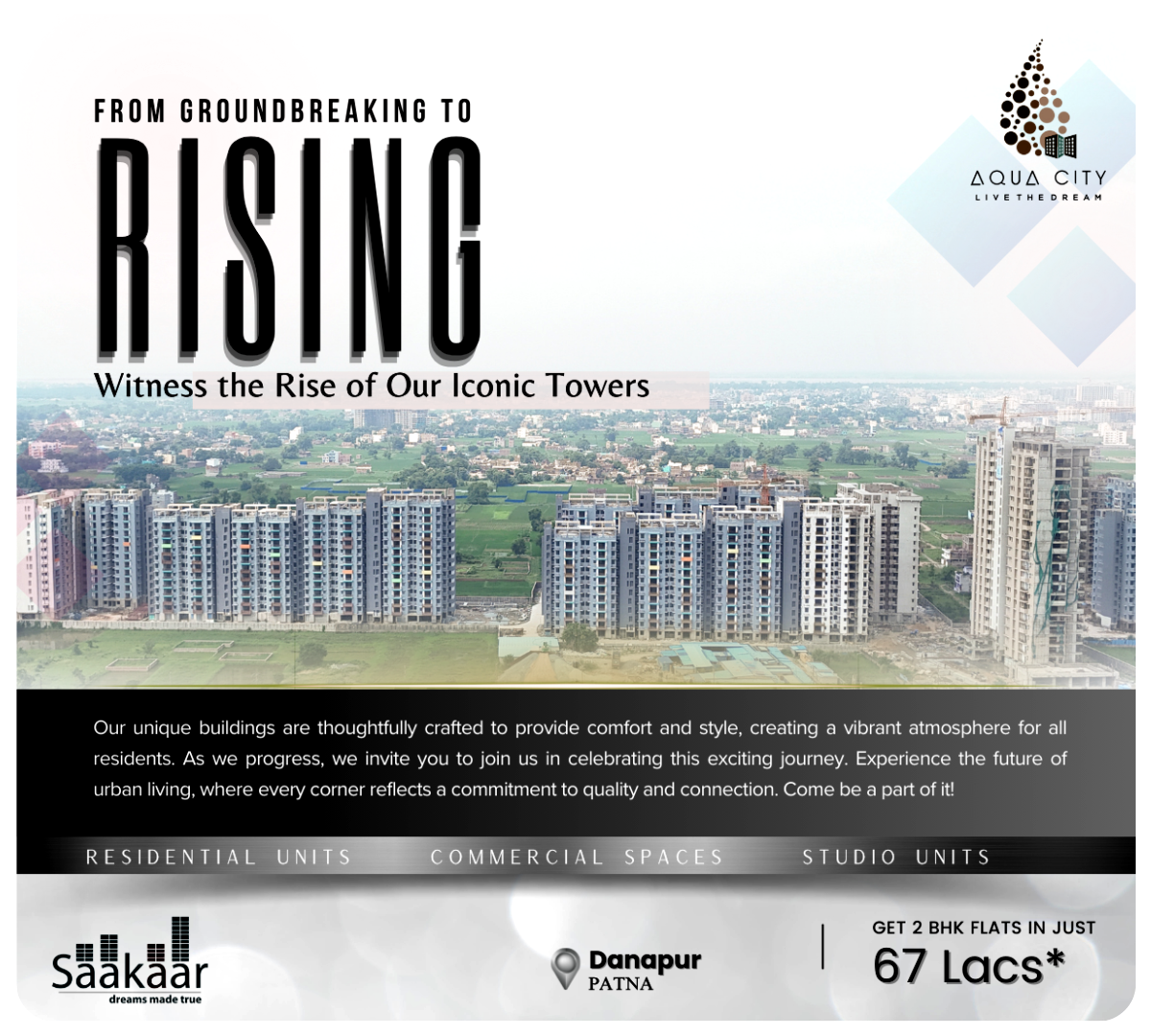 Luxury Flats in Patna by Saakaar Constructions