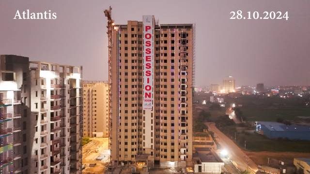 Atlantis Tower, the tallest high-rise in Aqua City, Patna, offering luxurious 21-floor apartments.
