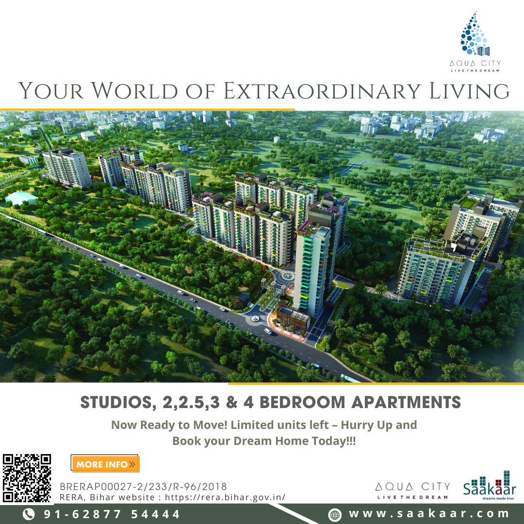 Modern luxury apartment buildings in Patna developed by Saakaar Constructions
