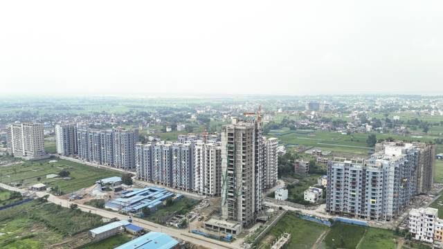 Cluster Rain at Saakaar Aqua City, showcasing 2 and 3 BHK luxury flats in Patna from trusted and reputed construction companies and top real estate developers.