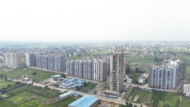Cluster Rain at Saakaar Aqua City, showcasing 2 and 3 BHK luxury flats in Patna from trusted and reputed construction companies and top real estate developers.